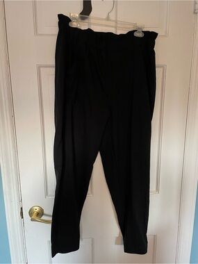 Zuda Black Paperbag Waist Dress Pants